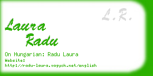 laura radu business card
